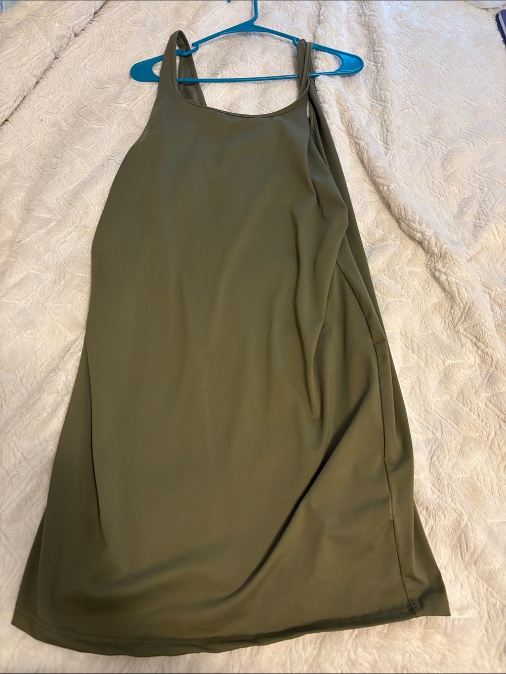 Olive Green Halter Dress